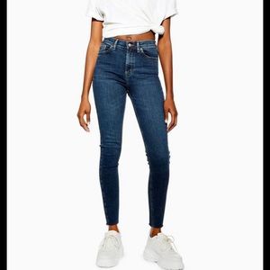 Topshop Jamie Skinny Dark Wash Jeans